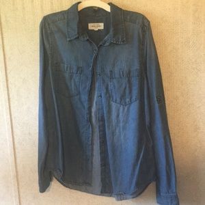 Denim button up only worn a few times